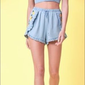 Lottie Moss Shorts - Lottie Moss embroidered shorts Lottie Moss Shorts - Lottie Moss embroidered shorts